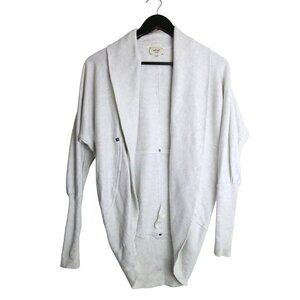 Aritzia Wilfred Diderot Cocoon Open Front Cardigan Sweater Dirty White Size XXS